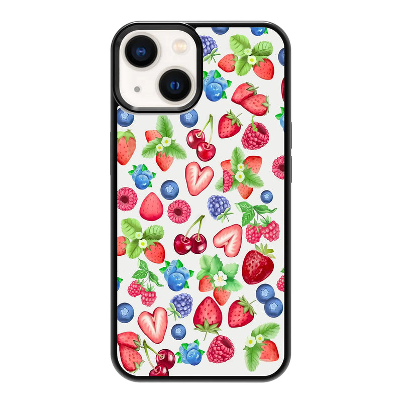 Fruit Phone Case Shockproof Protective Cherry Phone Case for iPhone 14 Plus Strawberry Phone Case